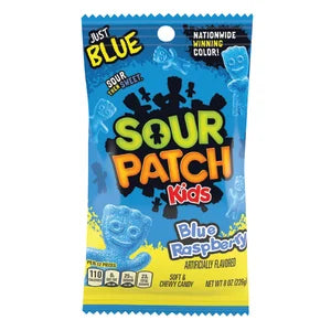 SOUR PATCH KIDS BLUE 8 OZ PEG BAG